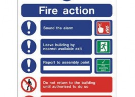 Fire Action Guide Sign