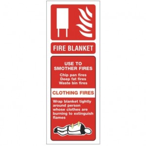Fire Blanket Alarm sign