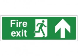fire exit signage going to upstairs