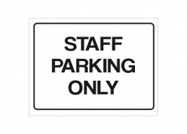 Staff Parking Only